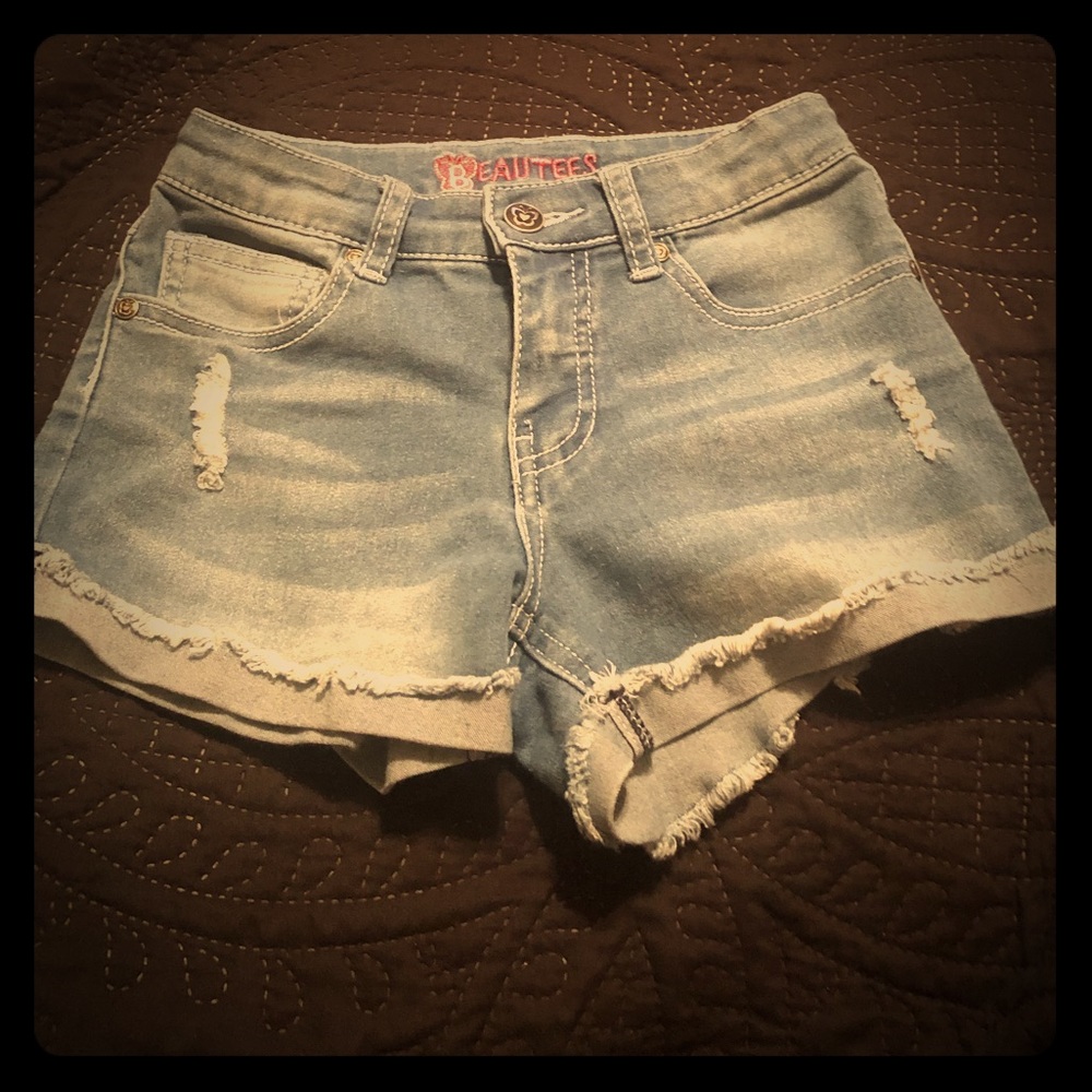 3 for $10 Girls size 8 jean shorts